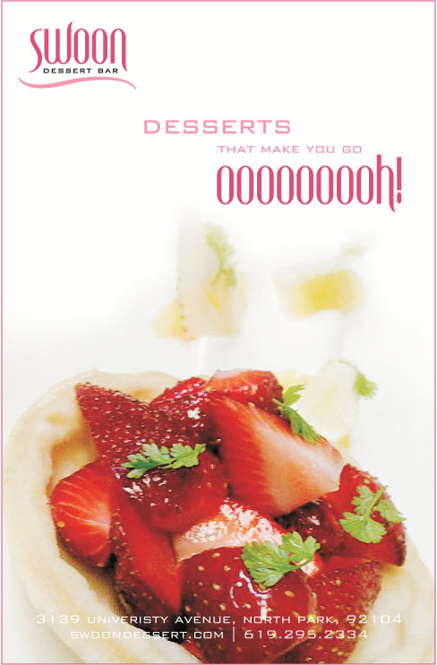 Swoon Dessert Bar dessert ad